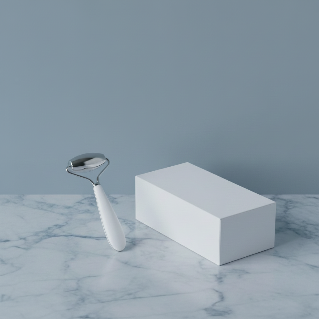 Realistic box flat lay