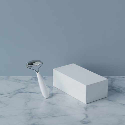 Realistic box flat lay