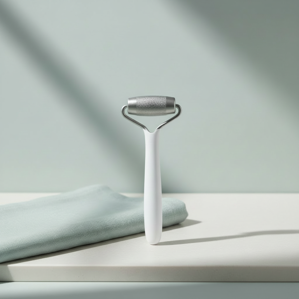 Realistic linen towel flat lay